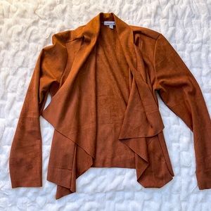 Light Suede Blazer/Cardigan
